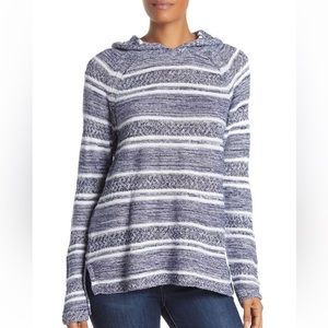 TOMMY BAHAMA linen blend pullover knitted lightweight hoodie size large